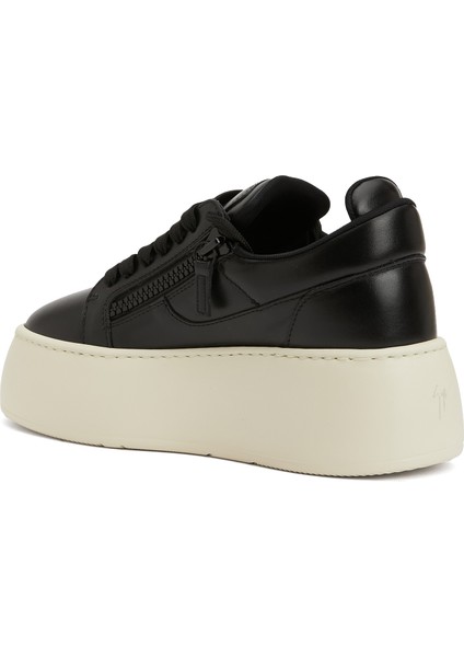 GZ94 Maxi Siyah Kadın Deri Sneaker