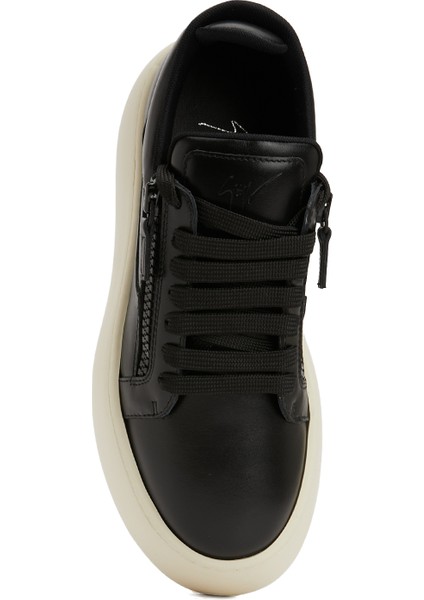 GZ94 Maxi Siyah Kadın Deri Sneaker