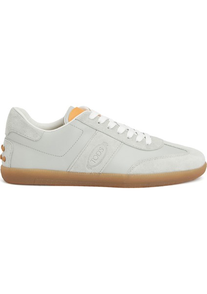 Gri Kadın Deri Sneaker