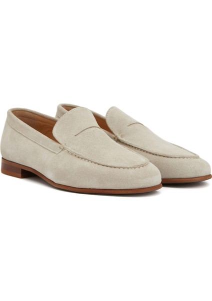 Kırık Beyaz Kadın Deri Loafer fiyatları