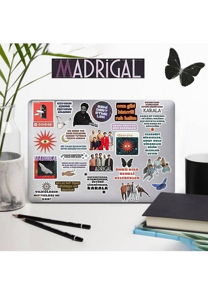 Madrigal Laptop Notebook Telefon Kılıfı Sticker Paketi