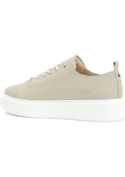 Bej Kadın Deri Sneaker modelleri