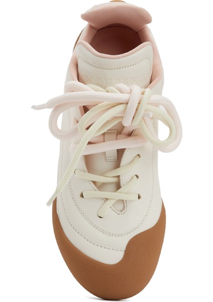 Beyaz Taban Detaylı Kadın Deri Sneaker fırsatları