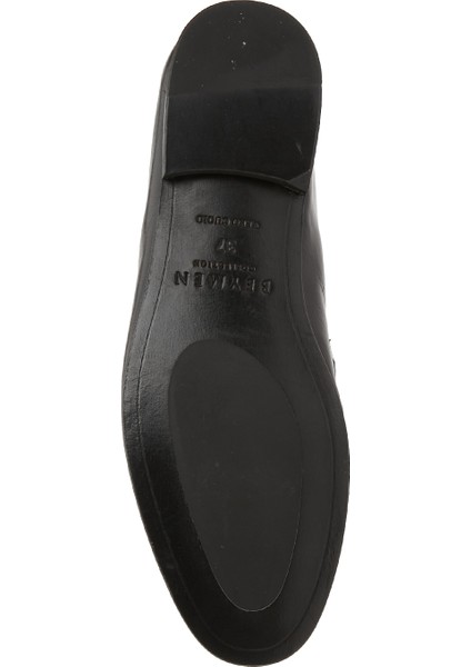 Siyah Kadın Deri Loafer