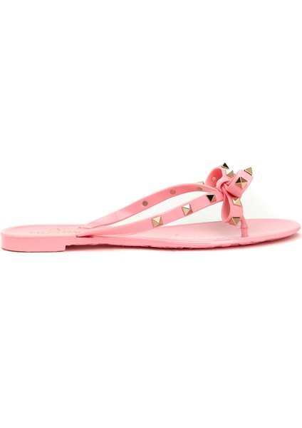 Rockstud Pembe Kadın Terlik
