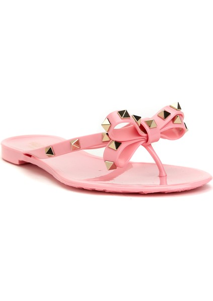 Rockstud Pembe Kadın Terlik