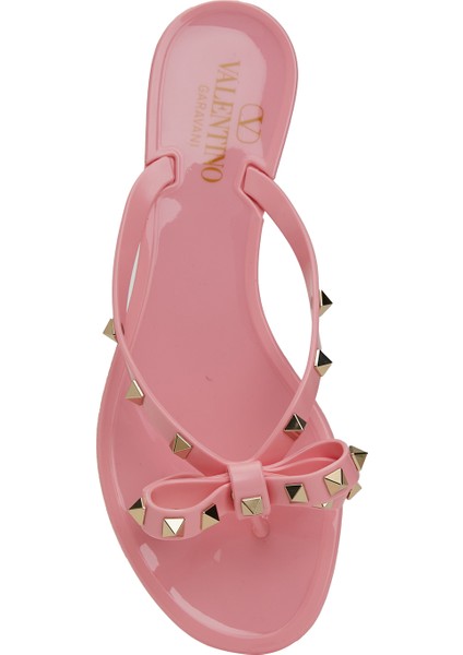 Rockstud Pembe Kadın Terlik