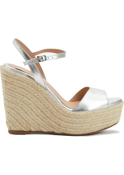 Silver Kadın Deri Espadril