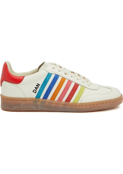 Çok Renkli Kadın Deri Sneaker