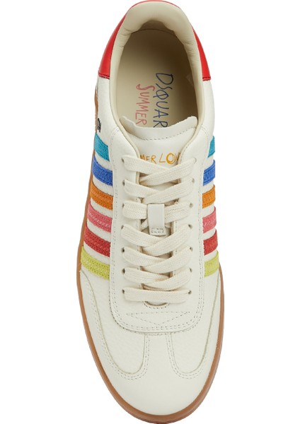 Çok Renkli Kadın Deri Sneaker
