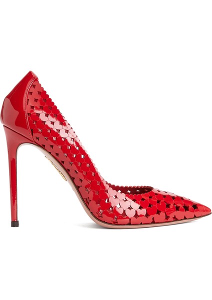 Kırmızı Deri Stiletto