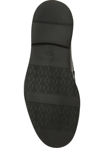 Siyah Kadın Rugan Loafer