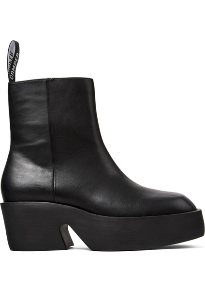 Billie Siyah Deri Kadın Bot K400754-002