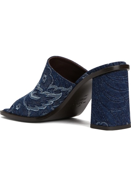 Koyu Mavi Kadın Denim Terlik modelleri