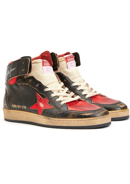 Sky-Star Siyah Gold Kadın Deri Bilek Boy Sneaker fiyatları
