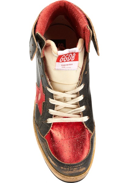 Sky-Star Siyah Gold Kadın Deri Bilek Boy Sneaker fırsatları