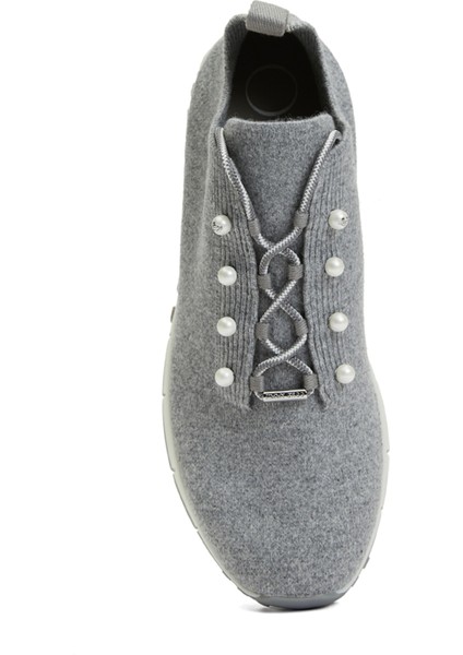 Gri Çorap Formlu Kadın Sneaker