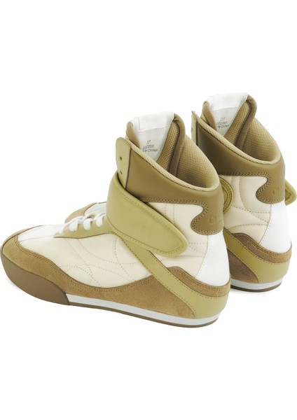 Bej Krem Kadın Deri Sneakers fırsatları