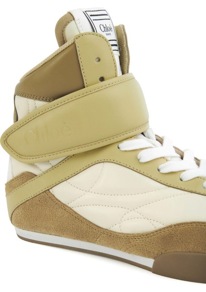 Bej Krem Kadın Deri Sneakers indirimleri
