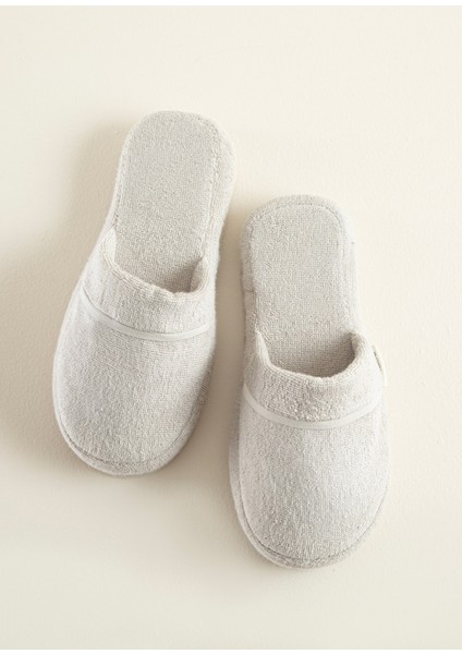Solid Açık Gri Unisex Ev Terliği