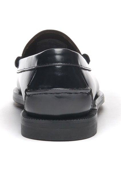 Classic Dan Siyah Kadın Deri Loafer modelleri