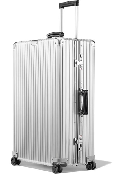 Classic Check-In Large Silver Bavul