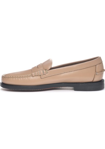 Classic Dan Pigment Bej Kadın Deri Loafer