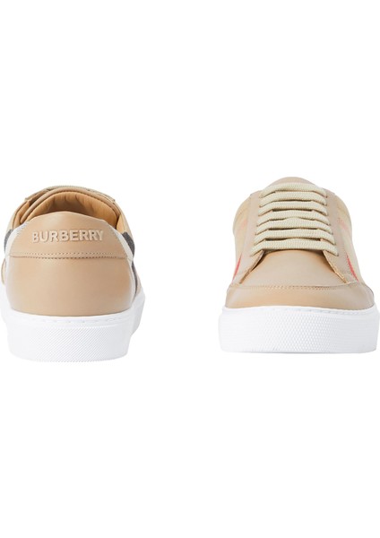 New Salmond House Deri Bej Kadın Sneaker fırsatları