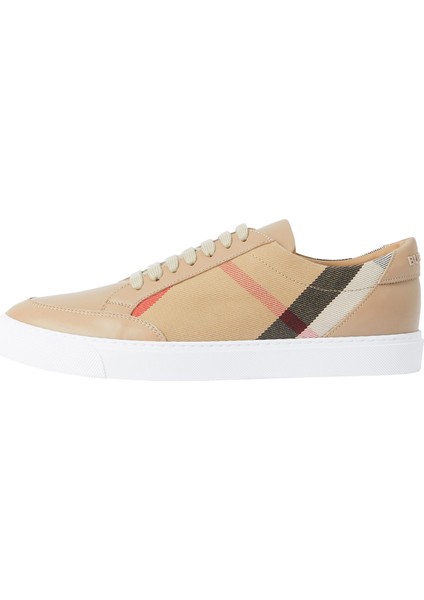 New Salmond House Deri Bej Kadın Sneaker indirimleri