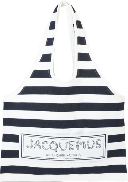 Le Sac Marcel Lacivert Beyaz Kadın Plaj Çantası