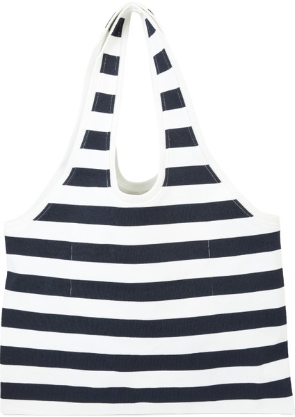 Le Sac Marcel Lacivert Beyaz Kadın Plaj Çantası fırsatları
