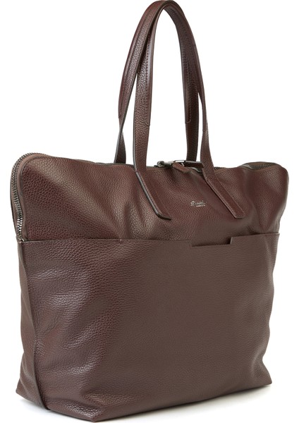 Saddle Tote Taba Erkek Deri Çanta fiyatları