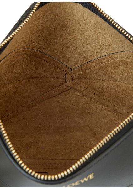 Puzzle Fold Siyah Kadın Deri Çanta