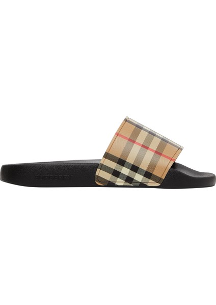 Furley Vintage Slides Bej Kadın Terlik