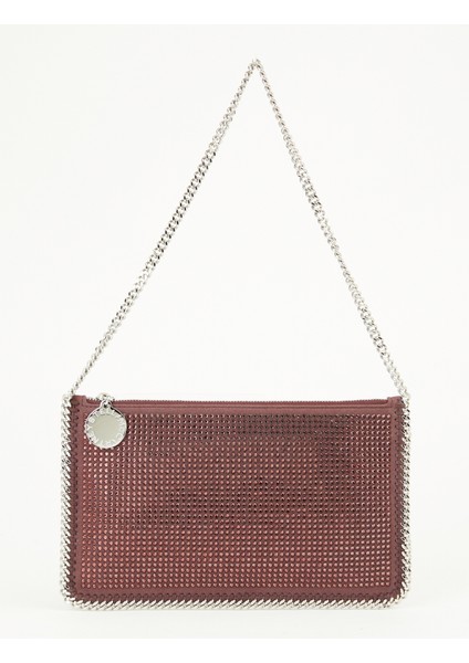 Falabella Pochette Koyu Bordo Taşlı Kadın Çanta