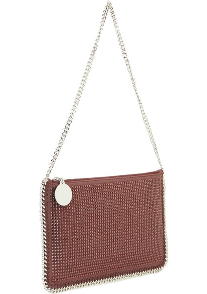 Falabella Pochette Koyu Bordo Taşlı Kadın Çanta modelleri