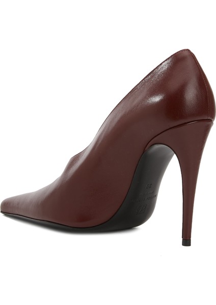 Bordo Deri Stiletto