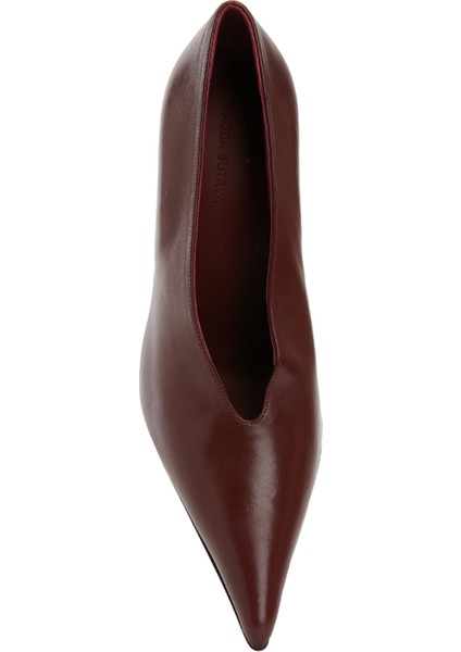 Bordo Deri Stiletto