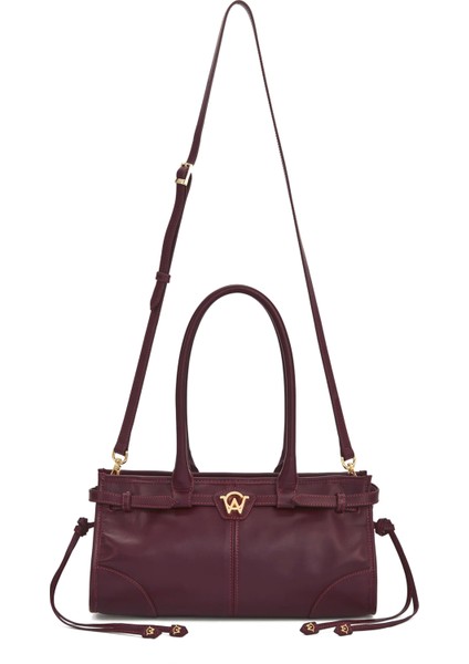 Baby Jane Matte Merlot Bordo Kadın Deri Çanta fırsatları