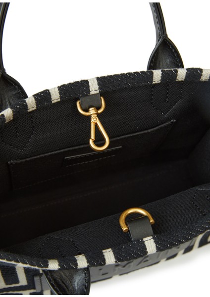 B-Army Small Tote Siyah Beyaz Kadın Çanta