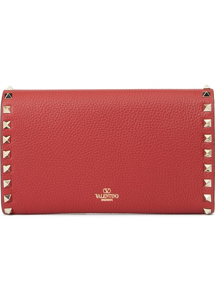Rockstud Kırmızı Kadın Deri Çanta fırsatları