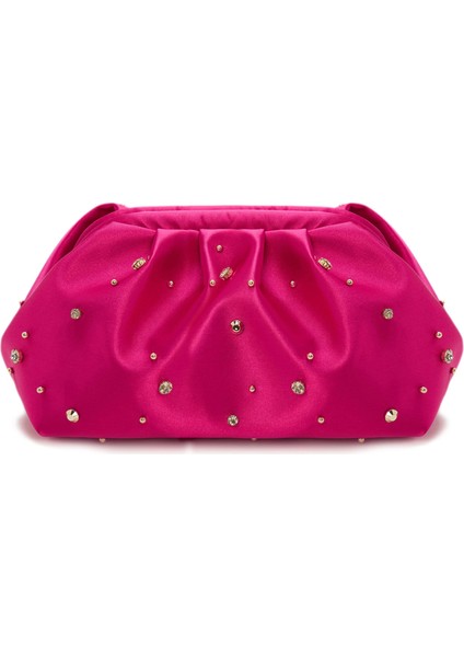 Vega Fuschia Nakıi Swarovski Taşlı El Portföyü