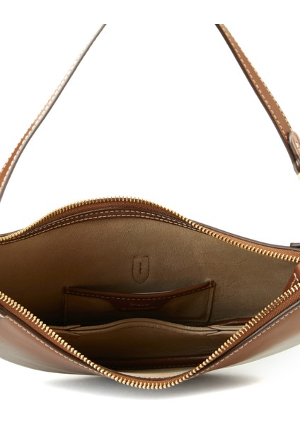 Polo Id Mini Taba Kadın Deri Omuz Çantası