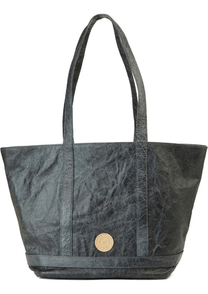 Cosima Tote Gri Kadın Deri Alışveriş Çantası
