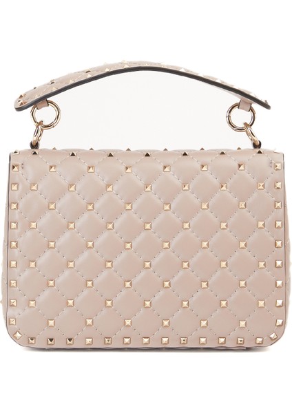 Rockstud Spike Medium Pudra Kadın Deri Çanta modelleri
