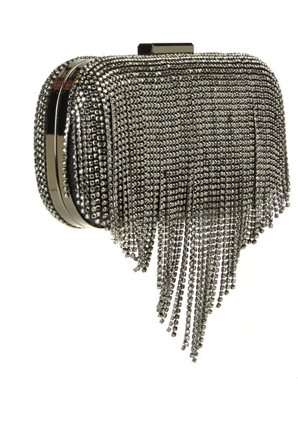 Platin Taşlı Kadın Clutch modelleri