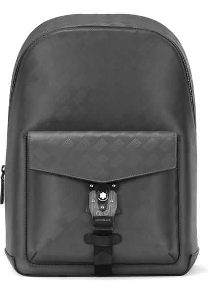 M Lock 4810 Siyah Desenli Deri Sırt Çantası