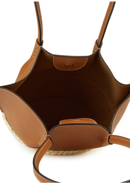 Bux Small Tote Taba Kadın Deri Alışveriş Çantası indirimleri