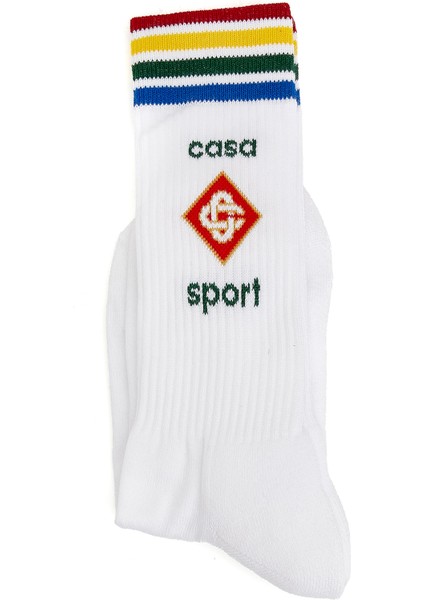 Casa Sport Beyaz Kadın Çorap