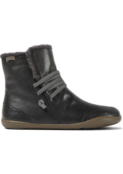 Peu K400505-001 Koyu Gri Mid Kadın Botu